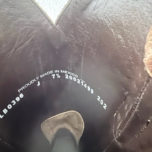 Lane Boots SARATOGA Square Toe Cowboy Boots Desert Clay Western Cowgirl Size 7.5 - Picture 9 of 11